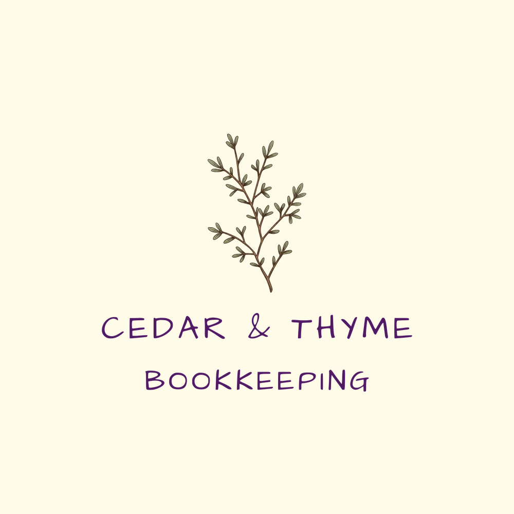 After — the refined Cedar & Thyme logo