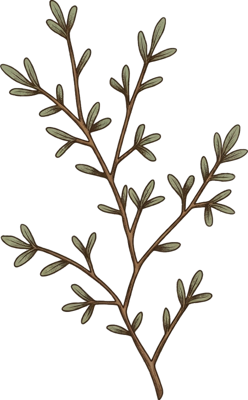Cedar & Thyme sprig mark